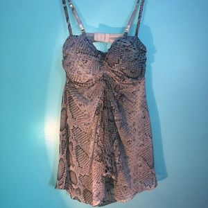 Snake-Print Lingerie
